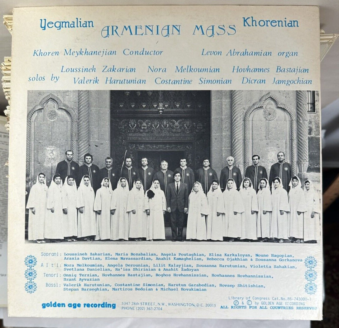 The Holy Echmiadzin Chorus – Armenian Mass - Golden Age 1032-3 - Image 5