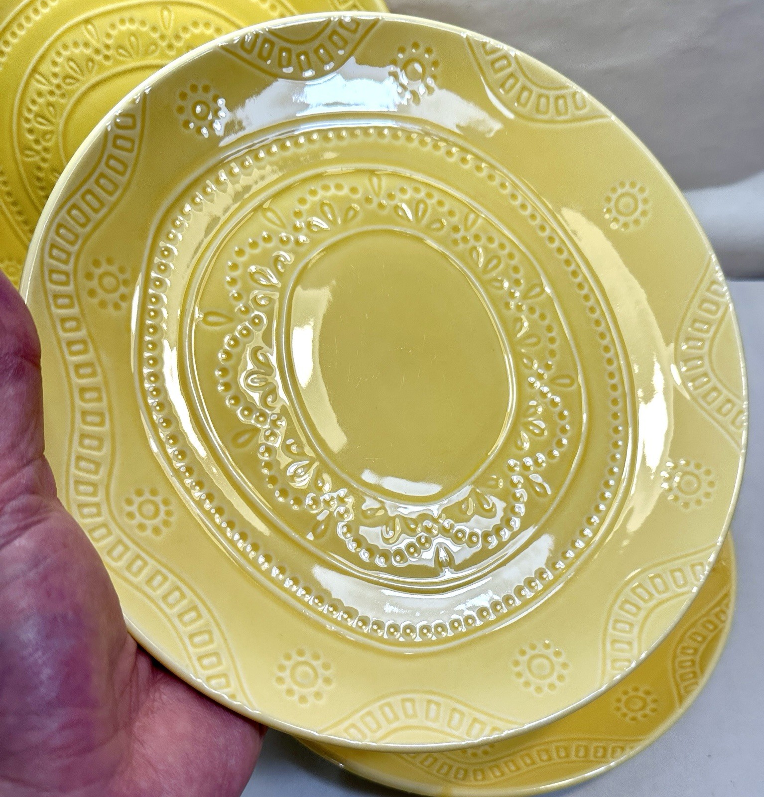 Kennet Buttercup by Threshold - Three Salad Plates 8.5" - New Old Stock, Unused - Image 2