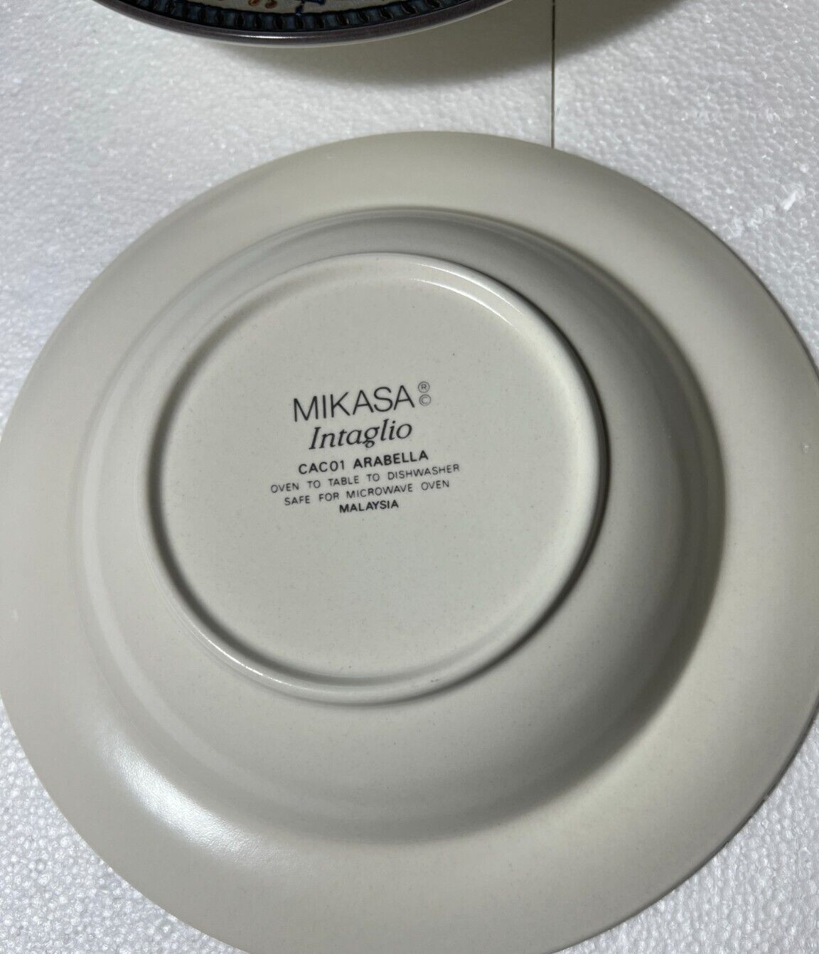 Four (4) Mikasa Intaglio CAC01 Arabella Rim Soup Bowls 9.25" - Japan - Image 4