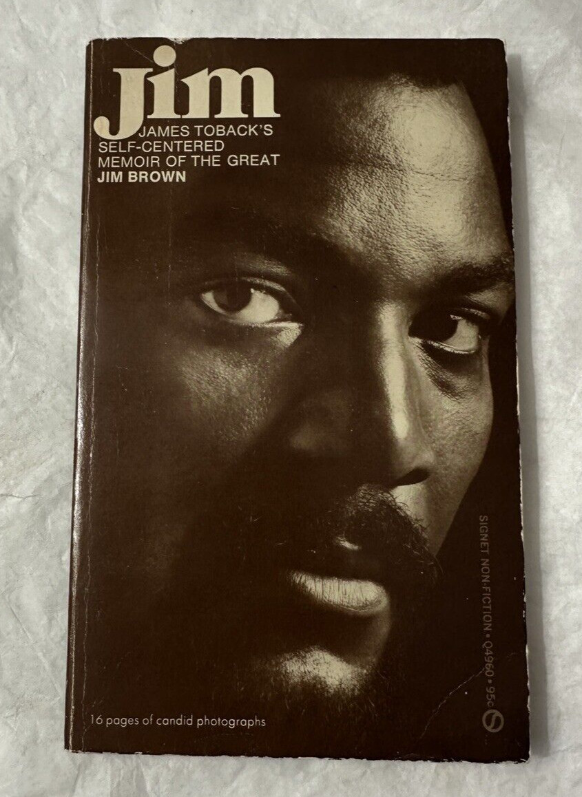 Jim by James Toback -  Memoir of Jim Brown 1972 Signet First Printing Paperback