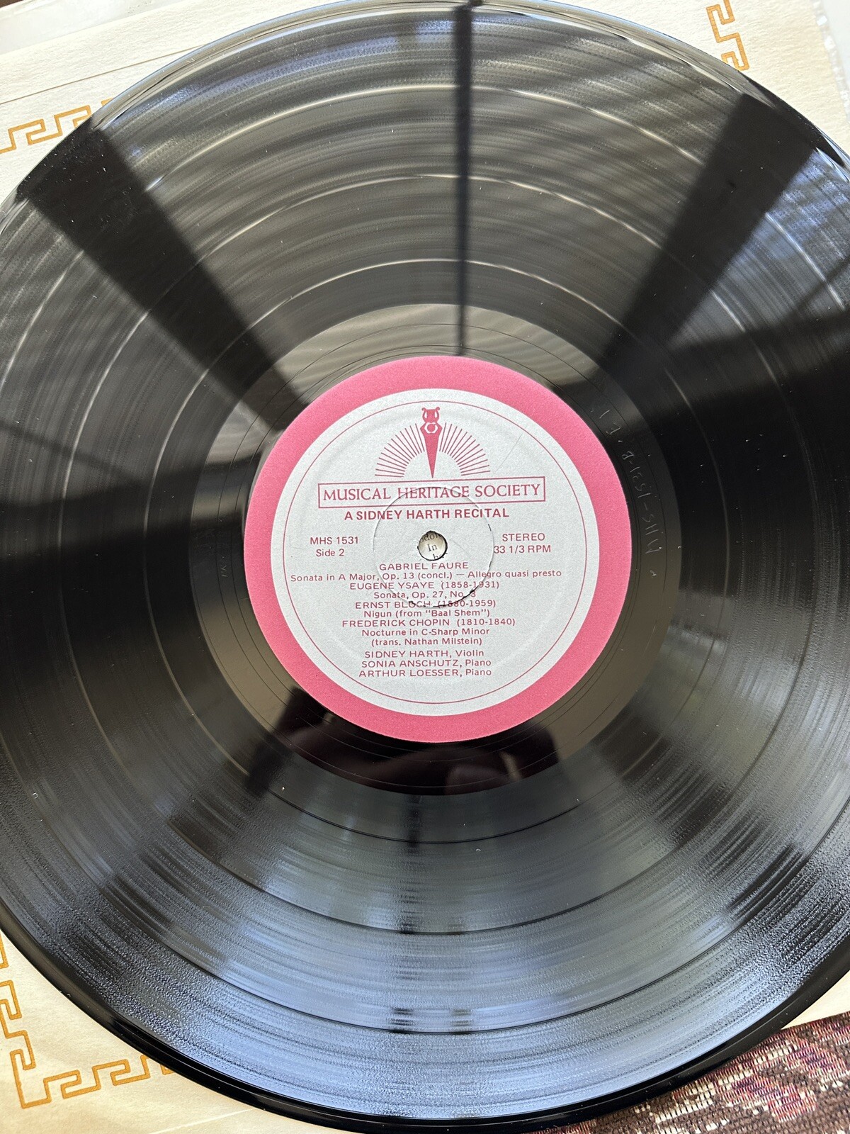 Sidney Harth – Sidney Harth Recital - MHS 1531 - Image 2