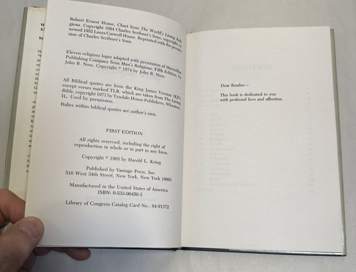 What's Goin' On Here Anyway? - Harold L. Kring - 1985 HC/DJ - Image 3