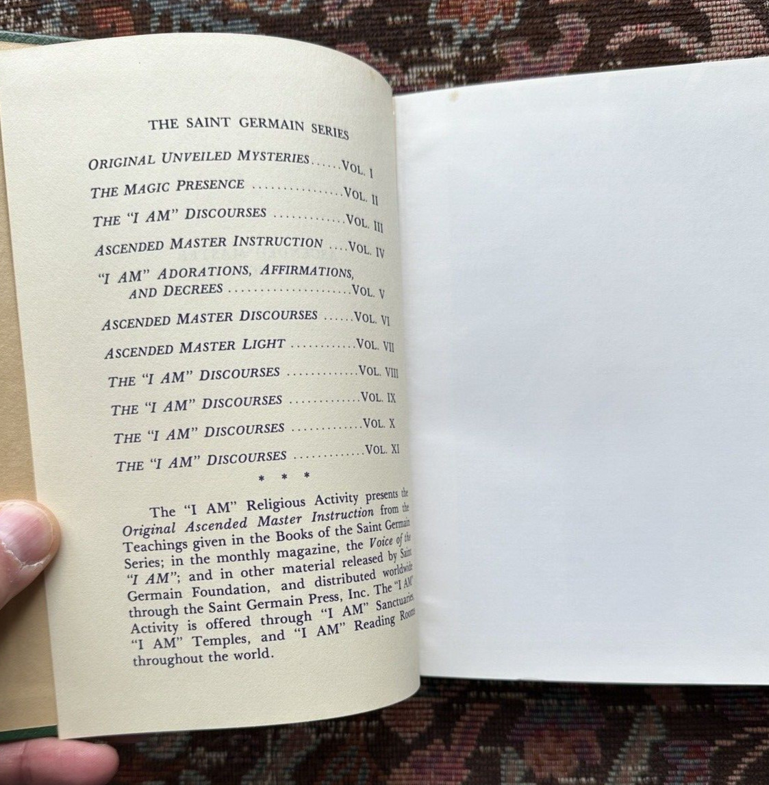 Ascended Master Instruction Saint Germain Press Volume 4 HC 1985 First Edition - Image 4