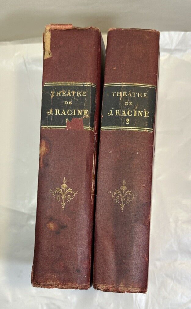 Théâtre de J. Racine:  Ornée d'un portrait de Racine - Complete in 2 Vols - 1878