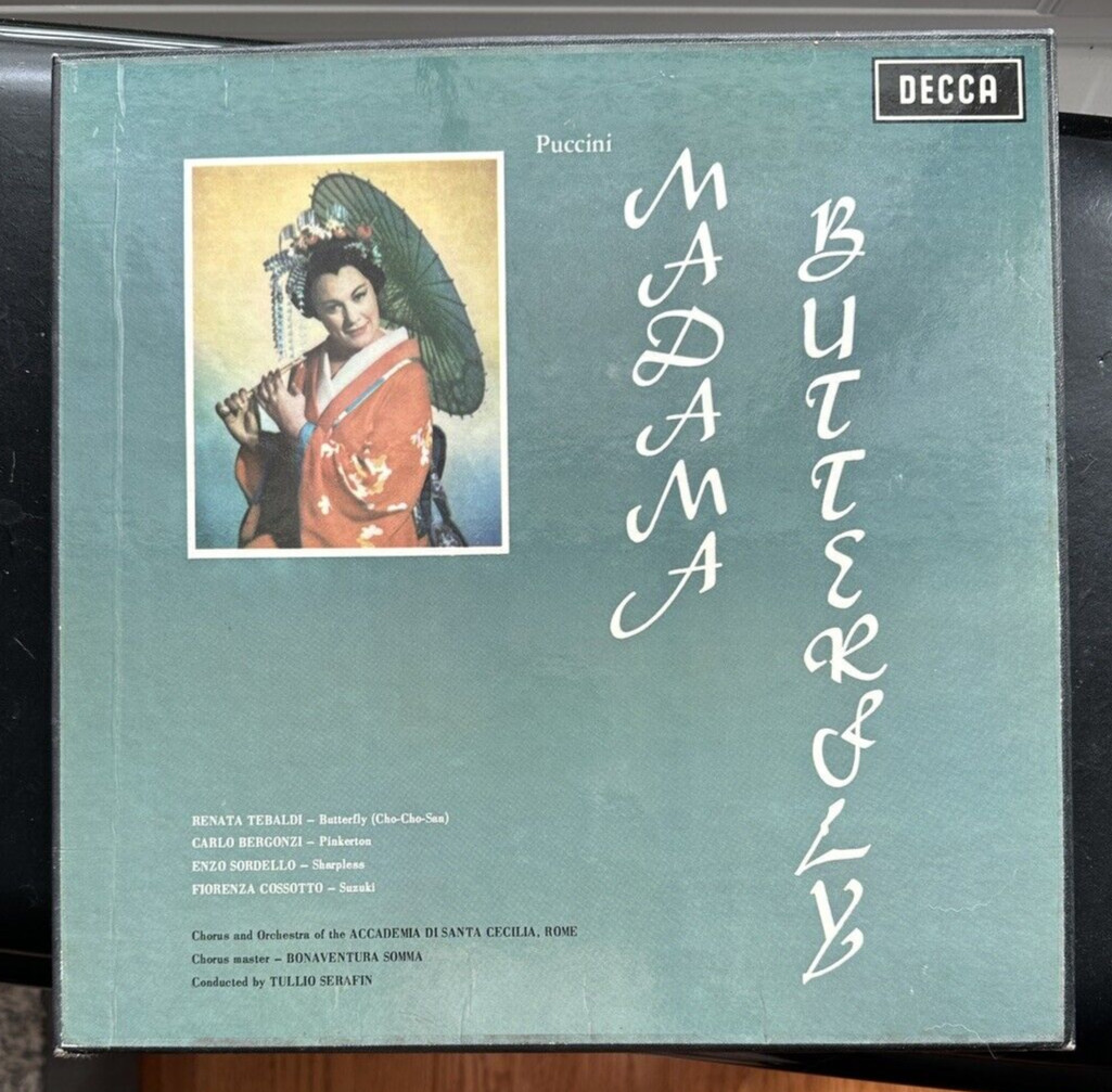 Puccini: Madame Butterfly - Tebaldi, Bergonzi, Serafin - DECCA SXL 2054-6  UK