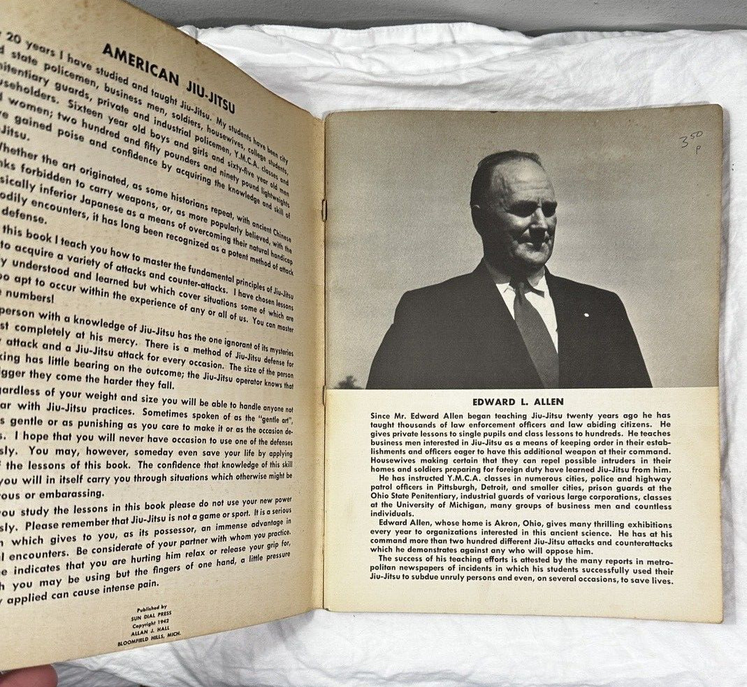 Edward L. Allen's System Of American Jiu-Jitsu - Sun Dial Press, 1942 - Image 1