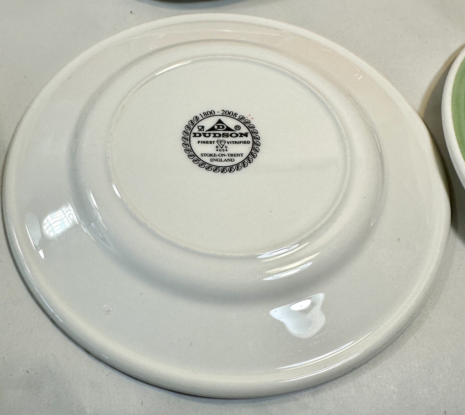 1800-1998 Dudson Artisan Finest Vitrified 6-3/8” Bread Plate UK Made - Set of 9 - Image 3