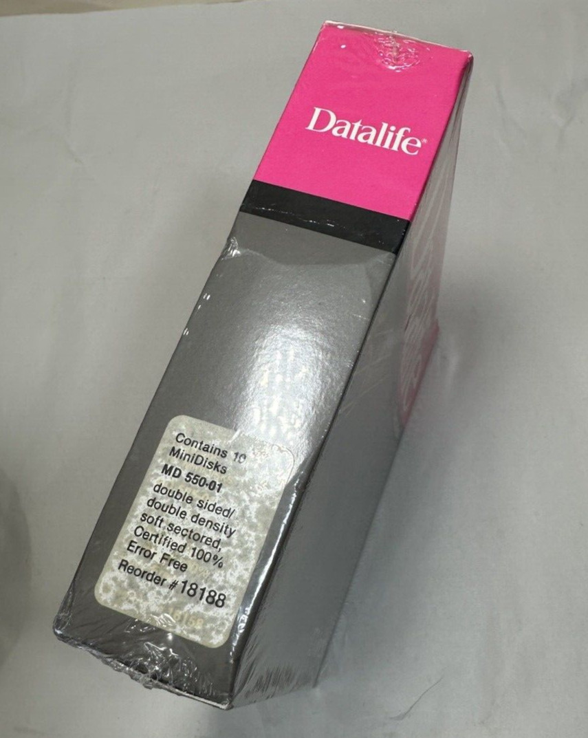 Verbatim DataLife - Minidisks, MD 550-01, Vintage Sealed Box - 10 Count - Image 6