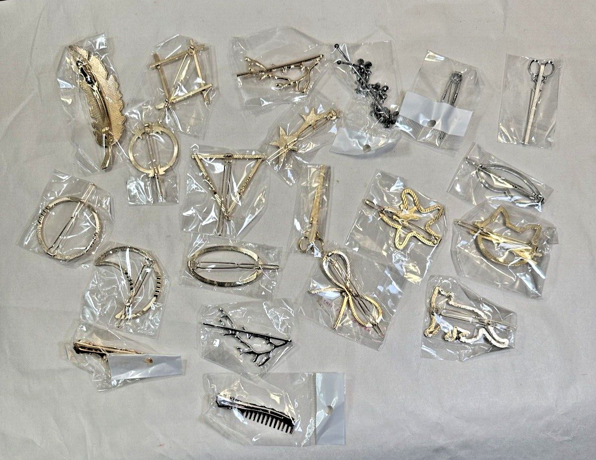 Lot of 21 Women's Hairpins - Brand New in Plastic Wrap - Image 9