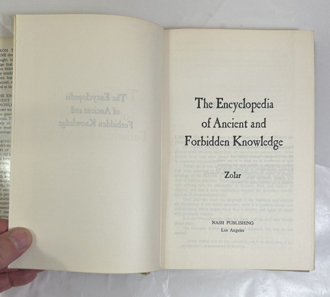 The Encyclopedia of Ancient and Forbidden Knowledge Zolar - BC 1st Edition 1970 - Image 4
