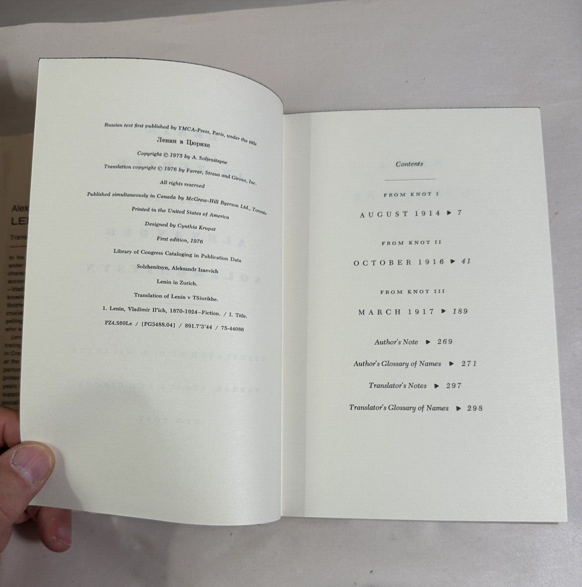 Alexander Solzhenitsyn - LENIN IN ZURICH - 1st Edition 1st Printing DJ - Image 3