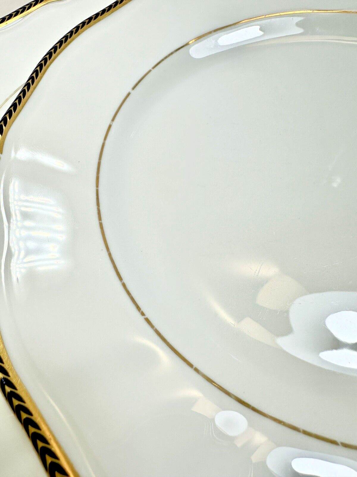 Two (2) Wedgwood Royal Lapis Salad Plates - 8" - Image 5