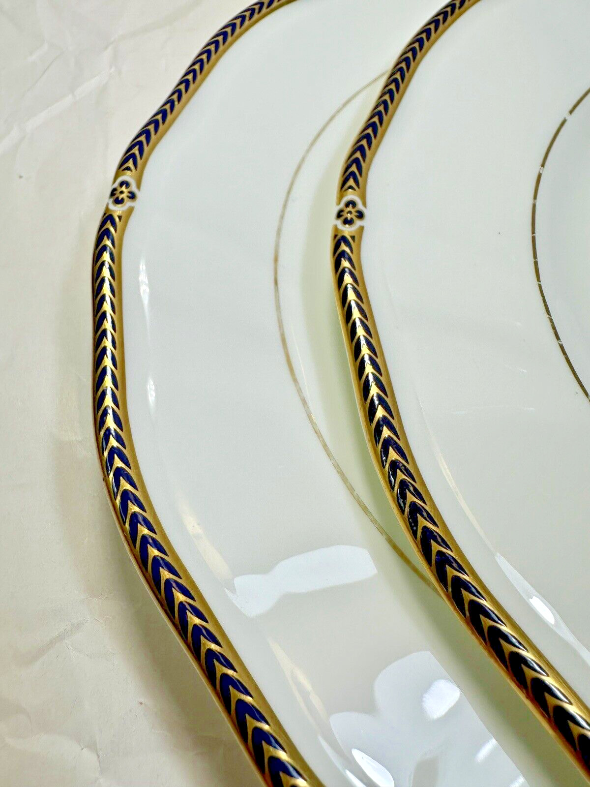 Two (2) Wedgwood Royal Lapis Salad Plates - 8" - Image 6