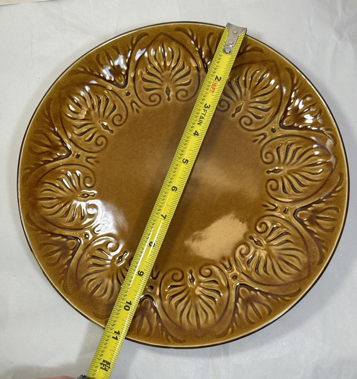 Set of 2 (Two) Pfaltzgraff Carmela Honey Dinner Plates - 11" - EUC - Image 3