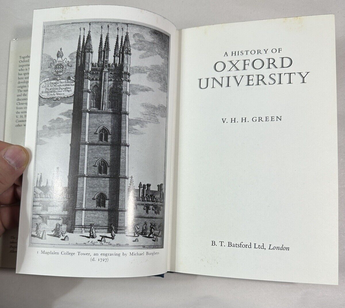 History of Oxford University by V. H. H. Green - HC DJ - Immaculate First Ed. - Image 4