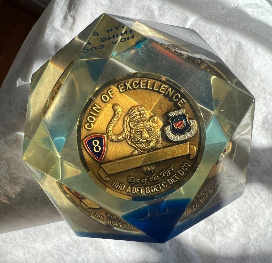 516th Personnel Services Tiger Battalion - Korea - Coin of Excellence - Encased - Image 9