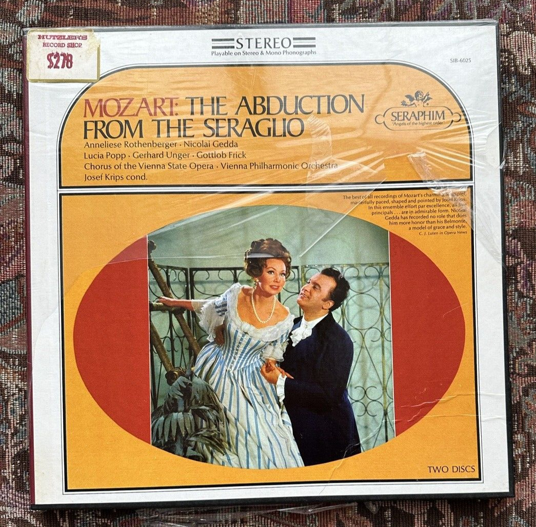 SEALED:  Mozart Abduction from Seraglio - Gedda Krips VPO - Seraphim SIB-6025
