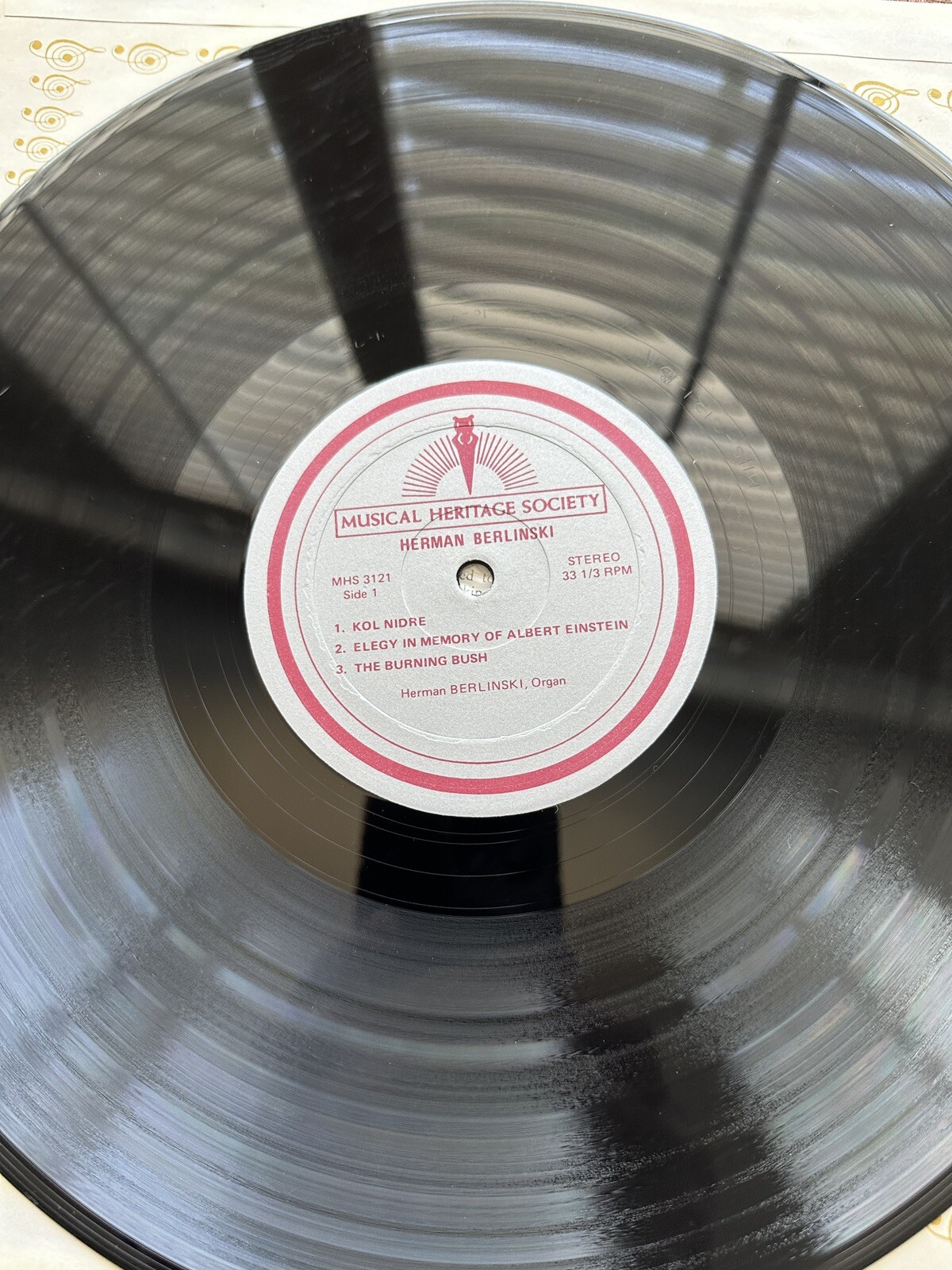 Herman Berlinski: Kol Nidre, Other Works - Music Heritage Society MHS 3121 - Image 4