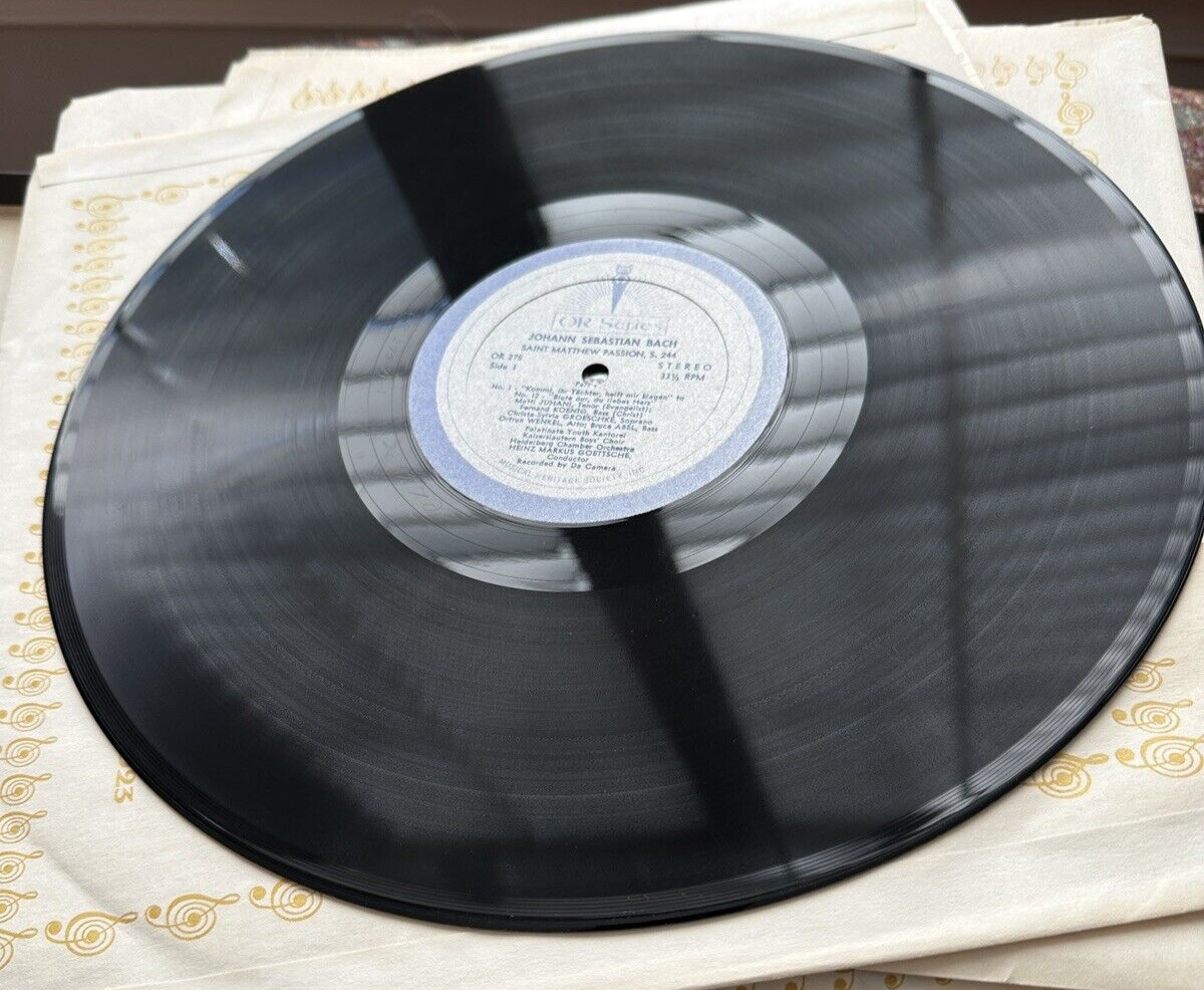 JS Bach:  The Passion According To Saint Matthew (4xLP) - MHS OR 275-278 - Image 2