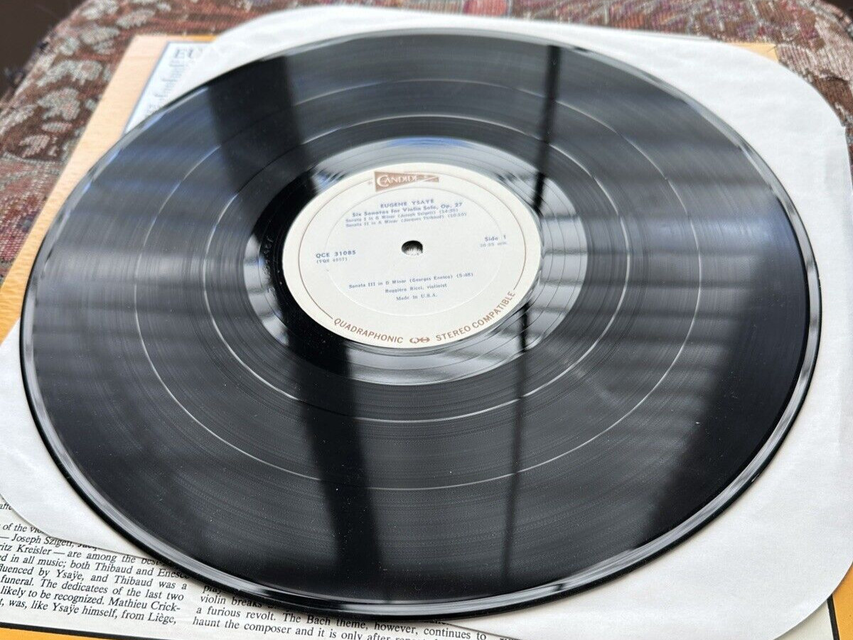 Ruggiero Ricci / Ysaye: 6 Solo Sonatas - Candide Quad - QCE 31085