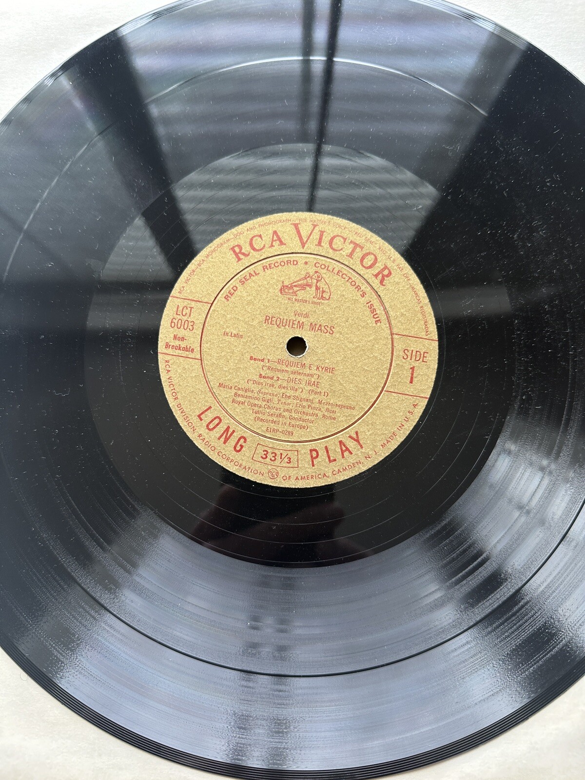 Verdi Requiem Mass - Serafin, Canigllia, Gigli - RCA Victor LCT 6003 - Image 6