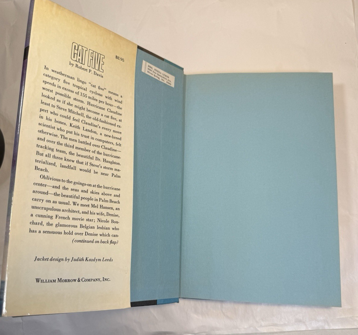 CAT FIVE By Robert P Davis - Hardcover / DJ - 1977 - Image 1