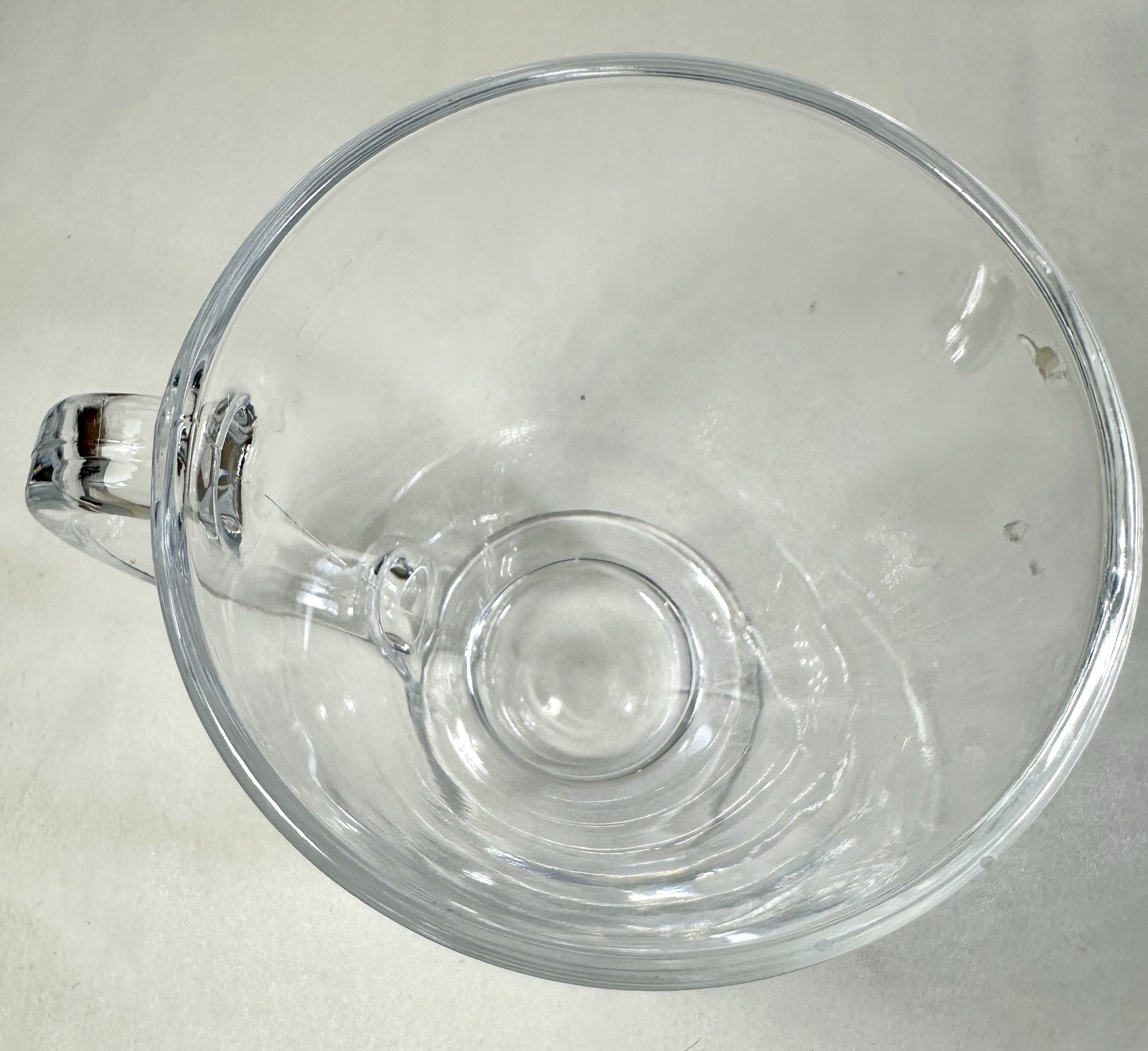 Set of 5 (Five) Footed Coffee Mugs Cups Clear Glass Hot Cold Drink 16 oz - NWOT - Image 5