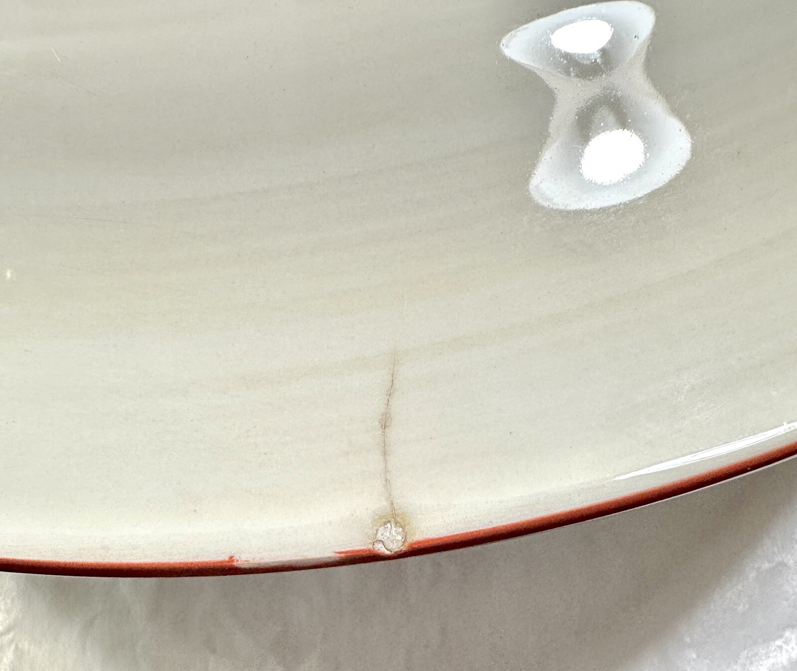 Set of Four (4) Oneida Earthenware VICTORIA Dinner Plates 11" - Fruit on Rim - Image 3