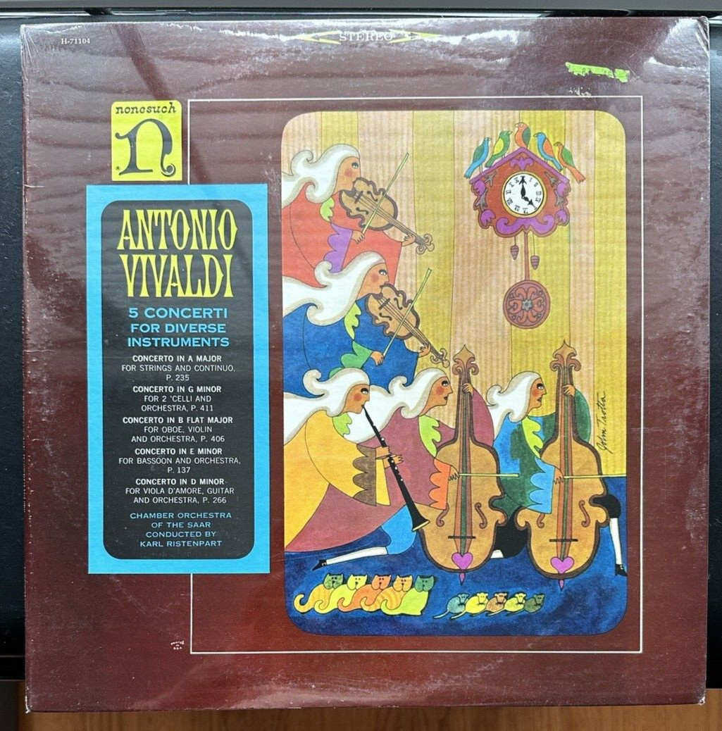 SEALED: Antonio Vivaldi - 5 Concerti For Diverse Instruments - Nonesuch H 71104