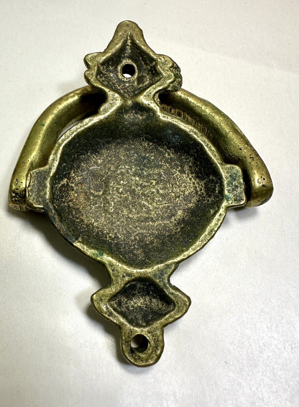 UK England Brass Sheep's Head Door Knocker - Image 4