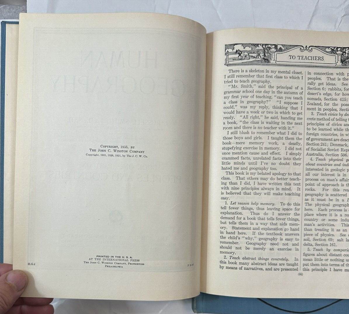 Human Geography by J. Russell Smith - 1932 and 1935 Editions - Three Volumes - Image 11