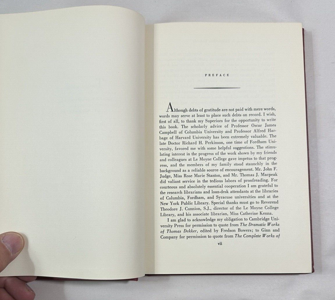 Deception in Elizabethan Comedy - John Vincent Curry - 1955 - Signed by Author - Image 4