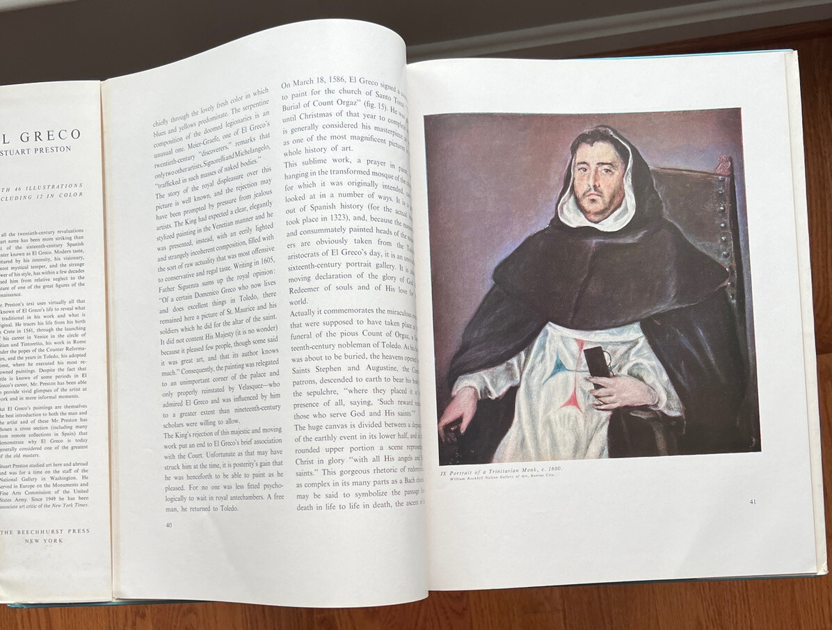 El Greco Stuart Preston - First Edition - The Beechhurst Press 1950 - HC/DJ - Image 4