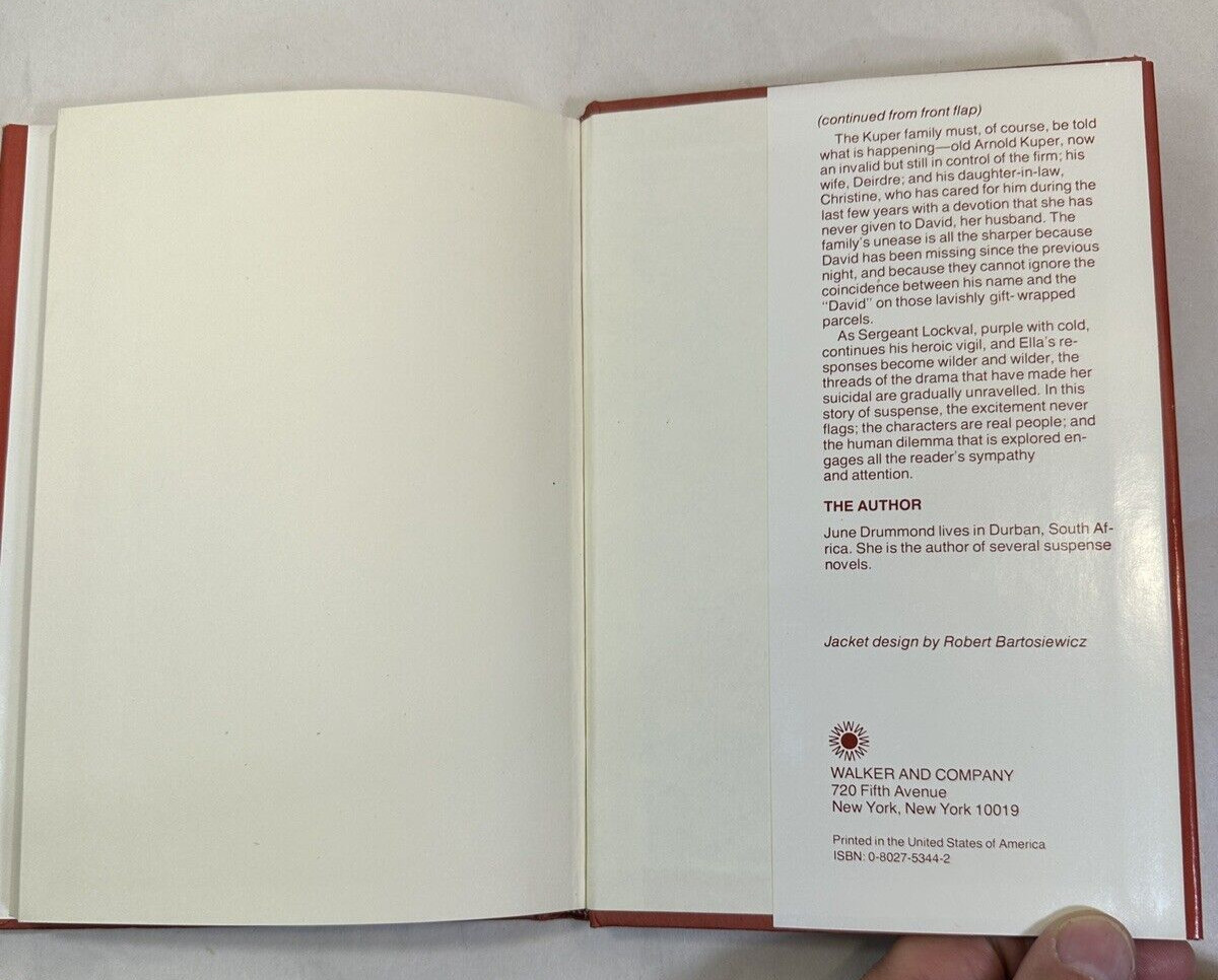 Drop Dead - June Drummond 1974 - First Ed. Hardcover / Dust Jacket - Like New - Image 8