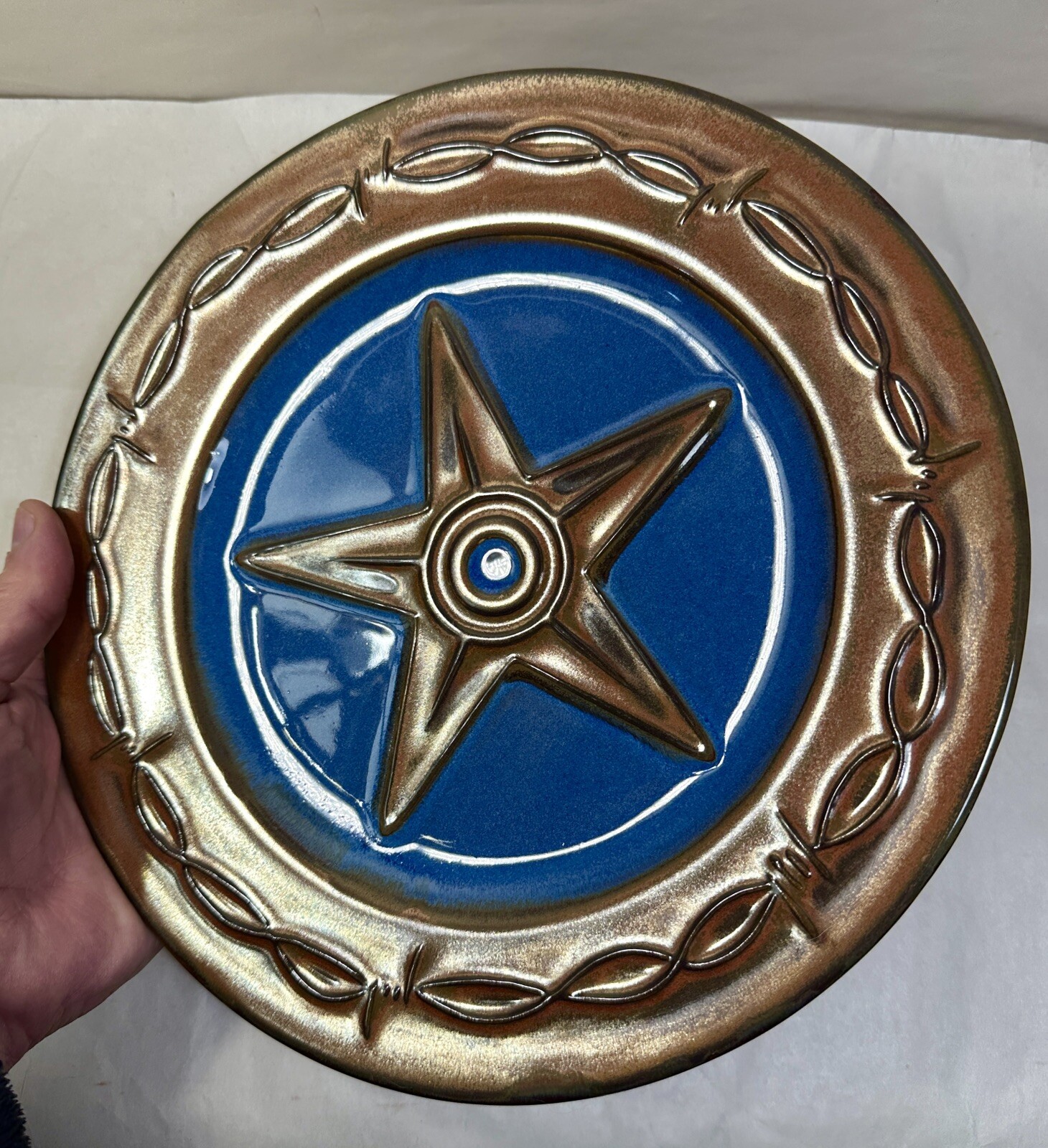 Montana Lifestyles Iron Star Dinner Plate - 10-7/8" - Unused, Immaculate - Image 2