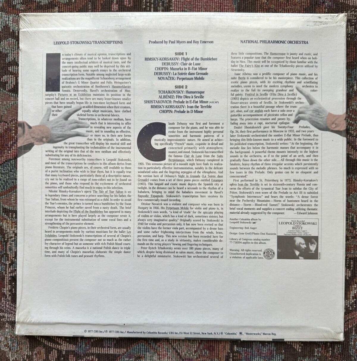 SEALED: Stokowski: His Great Transcriptions For Orchestra - M 34543 - Image 1