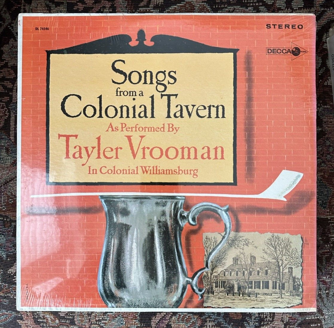 SEALED: TAYLOR VROOMAN Songs From A Colonial Tavern - Decca DL 74546
