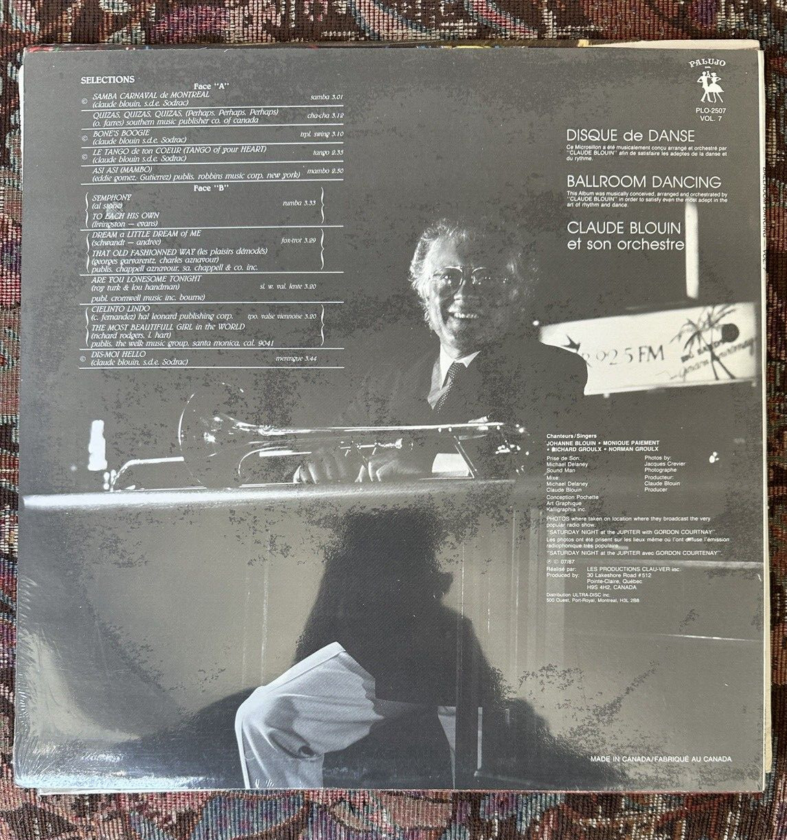 SEALED: Claude Blouin Ballroom Dancing Disque de Danse PLO-2507 - Image 1