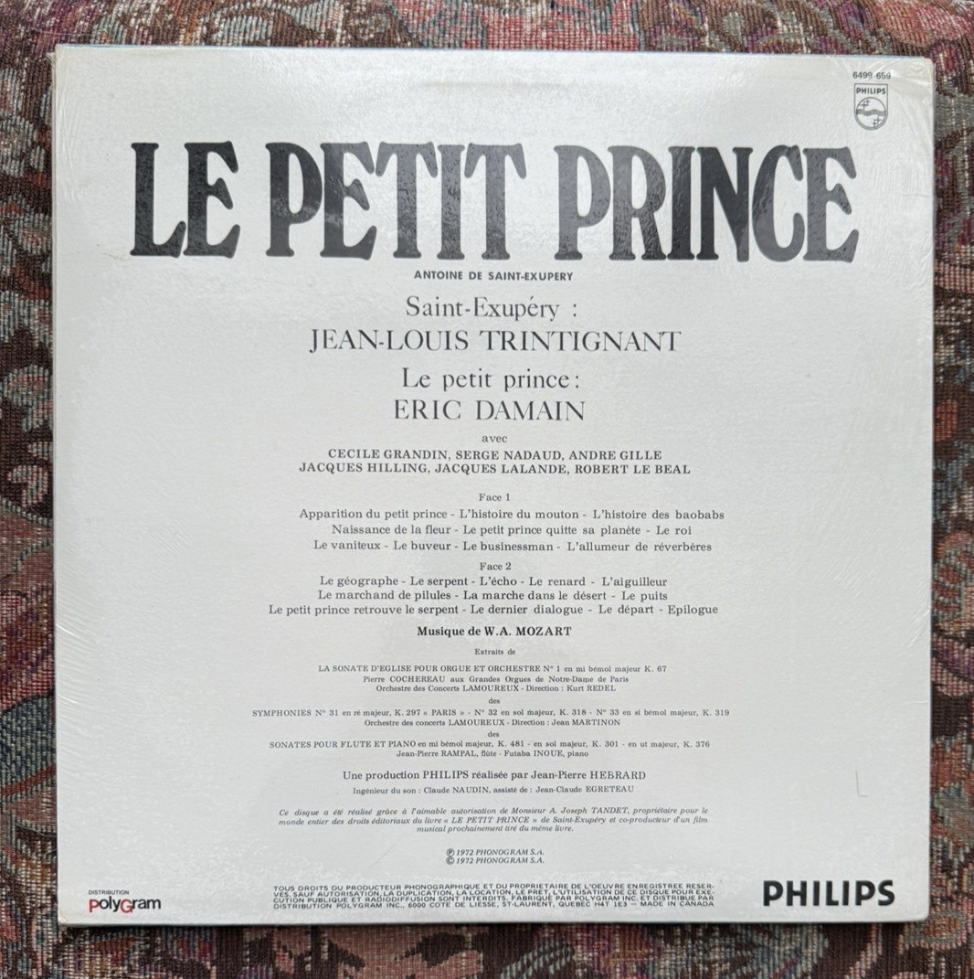 SEALED: Le Petit Prince  - Eric Damain, Jean-Louis Trintignant - 6499 659 - Image 1