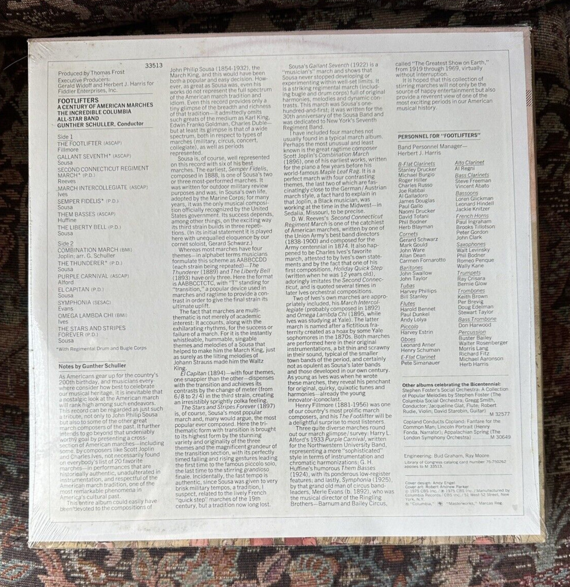 SEALED: FOOTLIFTERS A Century of American Marches - Gunther Schuller - M 33513 - Image 1
