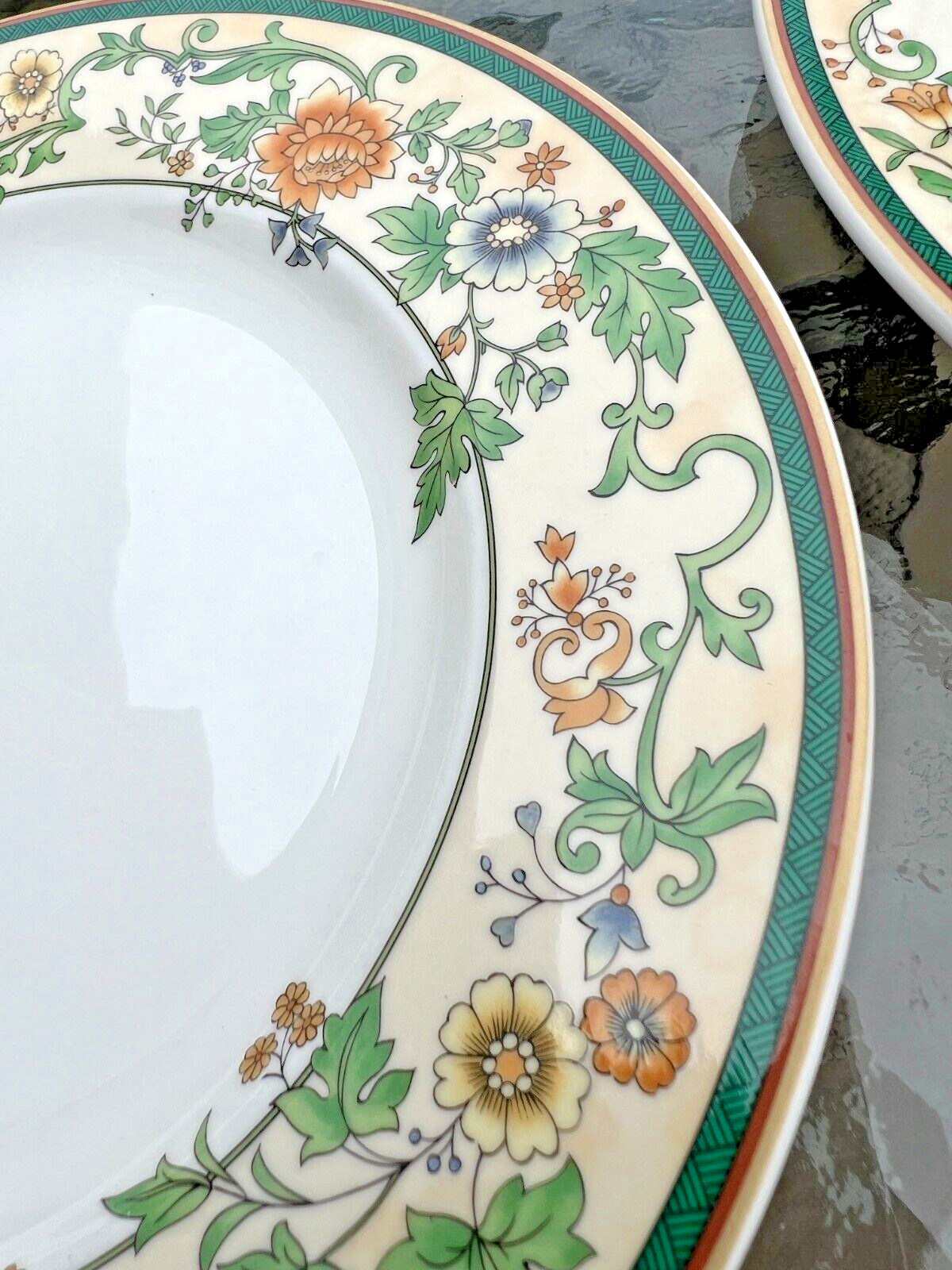 Four Mikasa Floral Chintz CK101 Salad Plates - 8 3/8" - Immaculate - Image 1