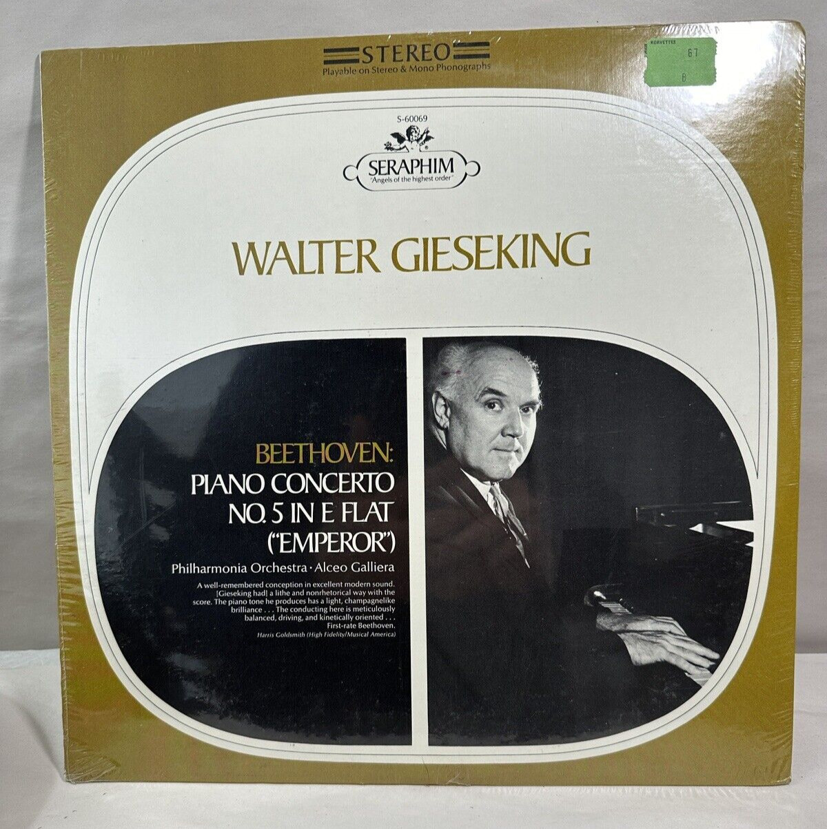 SEALED: Beethoven- Walter Gieseking - Piano Concerto No. 5 In E Flat ("Emperor")