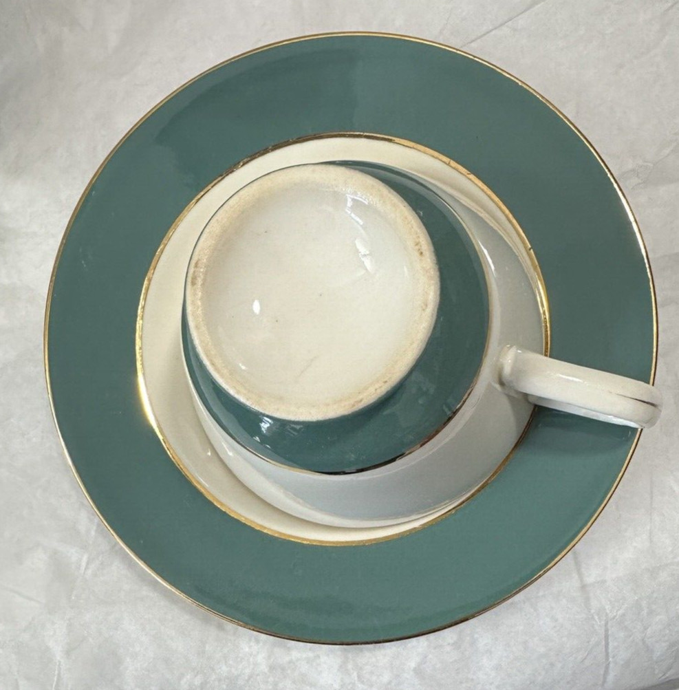 Set of 2 (Two) Homer Laughlin Cavalier Eggshell Tea Cup / Saucer Sets E 53 N5 - Image 5