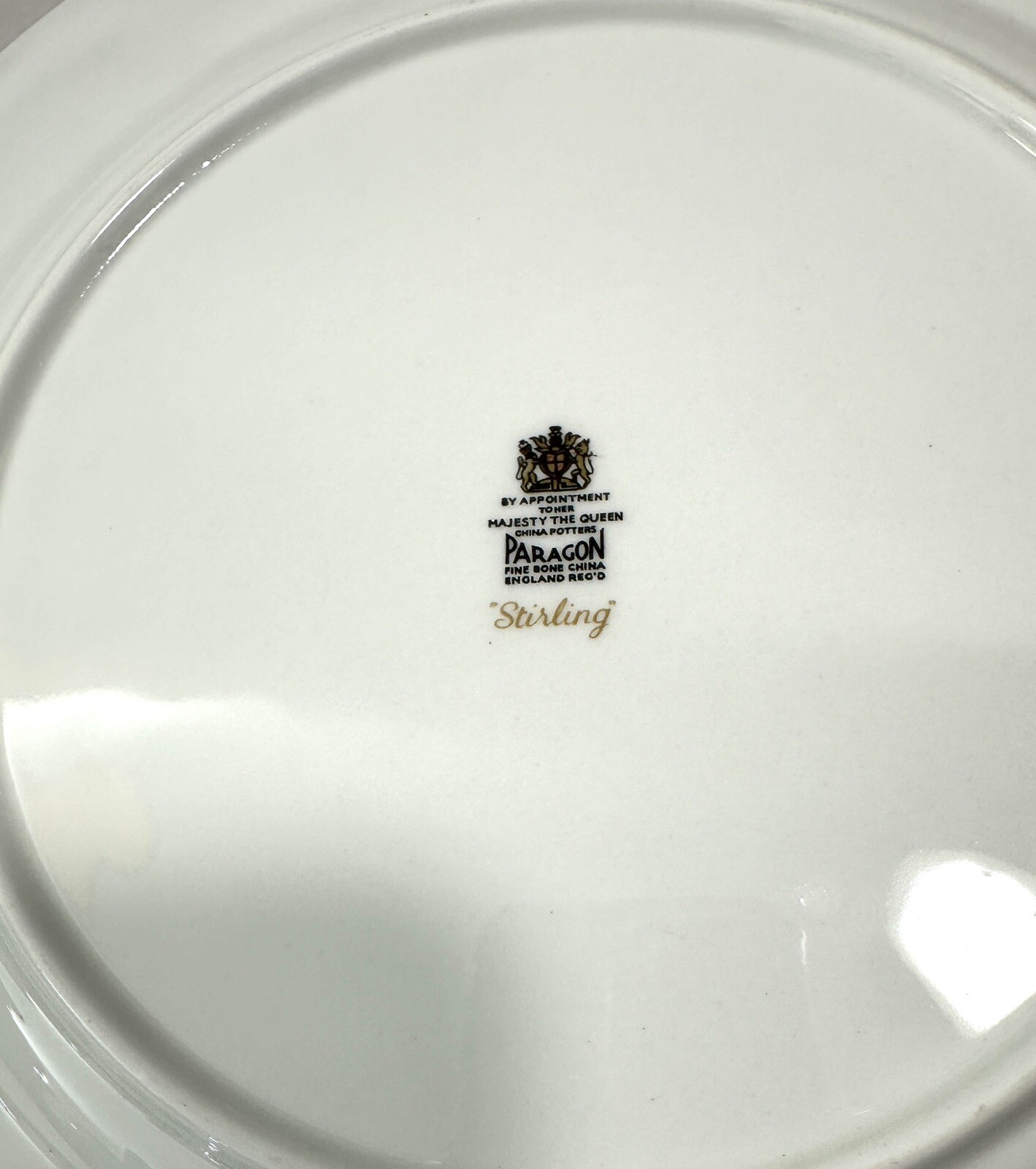 Paragon Stirling Dinner Plate 10 3/4” Cobalt Blue and Gold - UK - Small Defect - Image 3