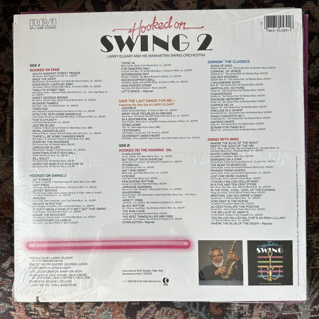 SEALED: Hooked on Swing 2 - Larry Elgart and Orchestra - RCA AFL1-4589 - Image 1
