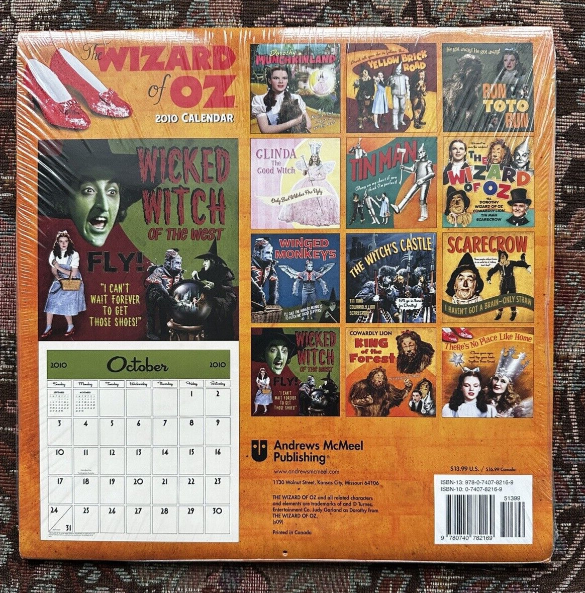 Three New Wizard of Oz Calendars:  2001, 2003, 2010 - New Sealed in Plastic - Image 6