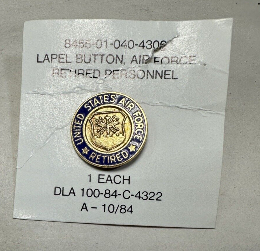 US Air Force Retired Pin