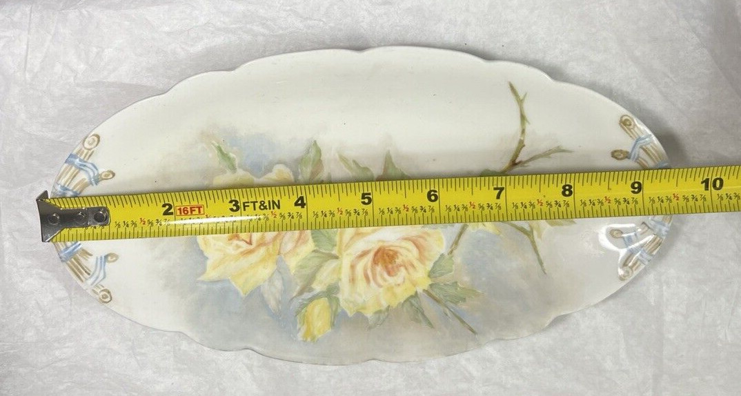 Antique J.P.L. Limoges France Jean Pouyat Hand Painted Serving / Candy Dish - Image 4