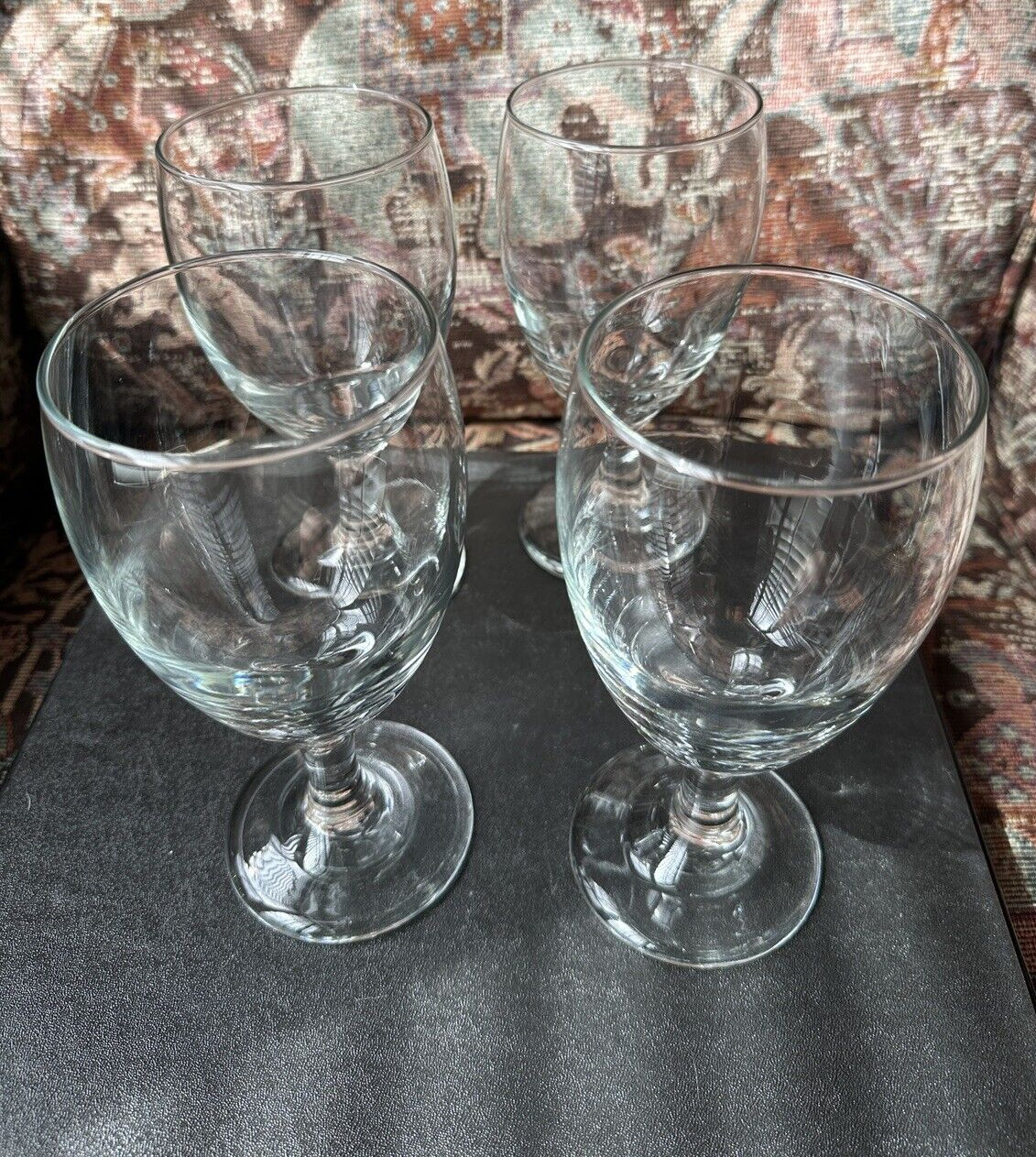 Libbey Box Set of 4 Claret Stemmed Beverage Glass Glasses 16oz Iced Tea - Image 3