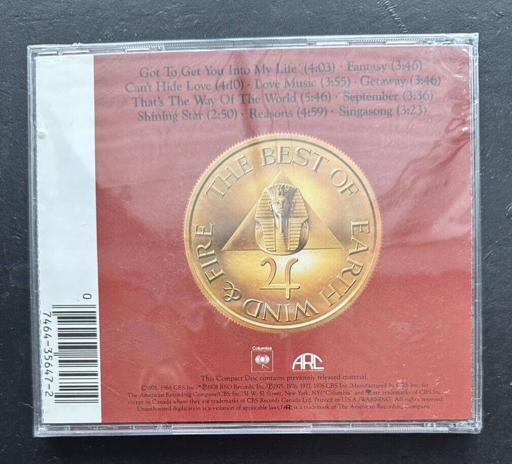FACTORY SEALED: Earth Wind & Fire : The Best of Earth, Wind & Fire, Vol.1 - Image 1